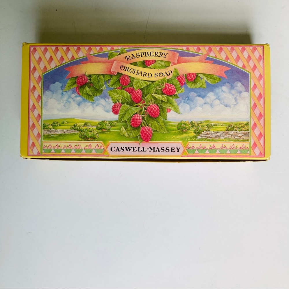 Caswell Massey Orchard Raspberry soaps, 3 cakes 3.25 Oz each